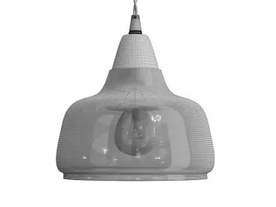 BENITO pendant light with glass shade 3D model