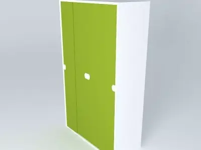 Mobile glass doors Free 3D model