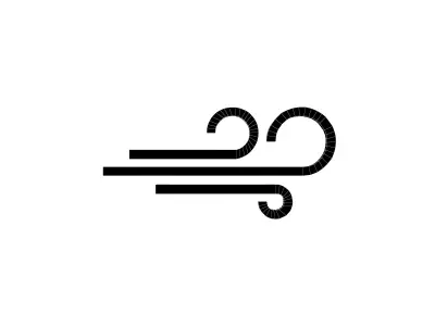 Weather Wind Symbol v1 001 Low-poly 3D model