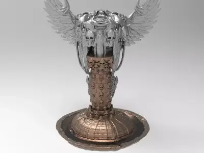 Crypt keeper fountain Sculpture  3D model