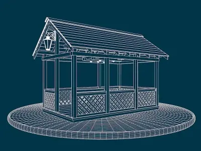 Arbor construction 3D model