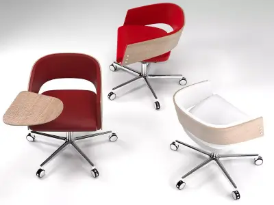 M - person office chair 3D model