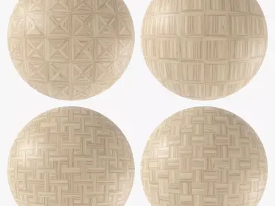 Parquet - Laminate - Wooden floor 4 in 1 3D model get