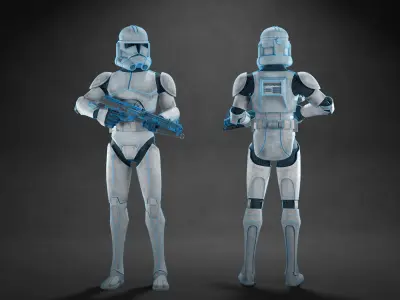 Clone Trooper - Full Character Rig 3D model
