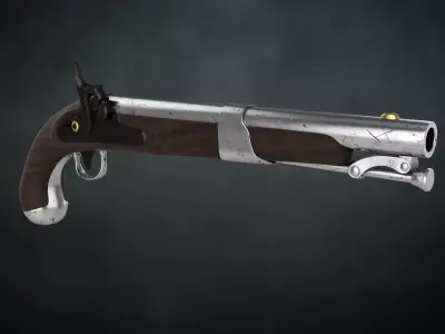 Pirate pistol 3D model