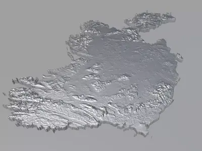Ireland Terrain Country 3D model