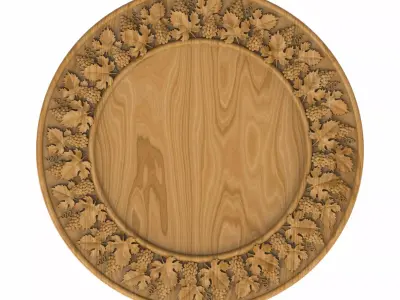 Carved picture frame STL 3D model 149
