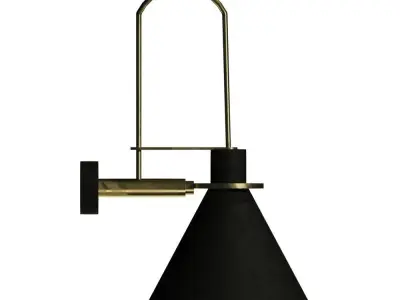 Modern Clarion Wall Lamp 3D model Free 3D model
