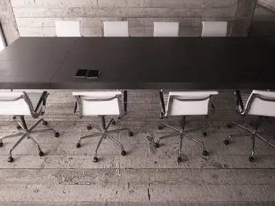 Office - Conference Room Table 08 3D model