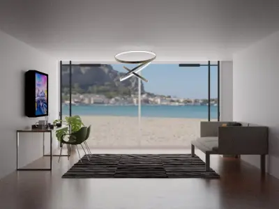 sea house design Low-poly 3D model