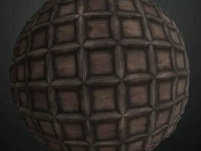 Rustic Vertical Planks with Nails PBR Seamless Texture