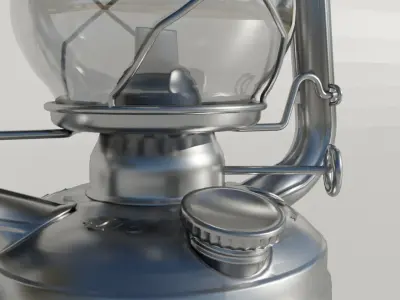 Rusty Storm Lantern 3D model 3D model