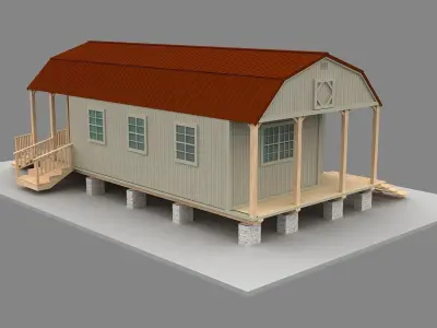 Tiny House 3D model 3D model