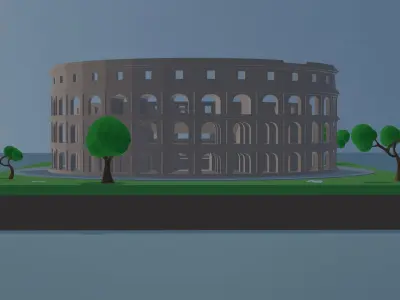 Colosseum  Low-poly 3D model