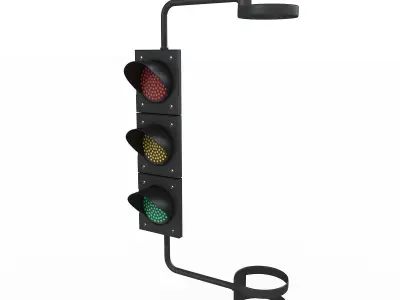 Traffic Light Black 3D model