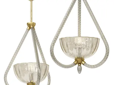 1stdibs Seguso Italian Mid Century Chandelier 3D model