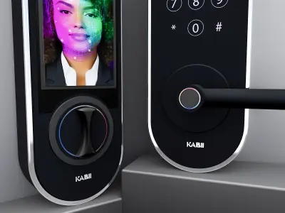 Smart Secure Door Lock with Face ID 3D model