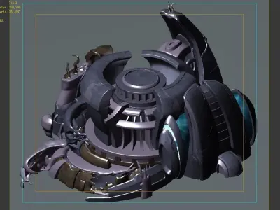 Roadblock - Damaged Union Goods 3D model