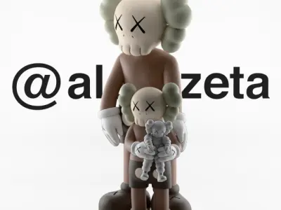 Kaws Family Textured 3D model