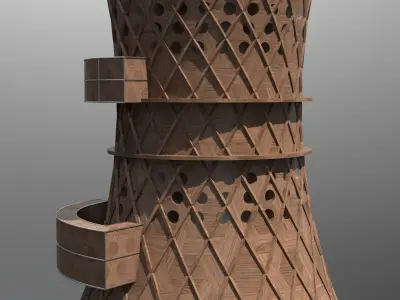 Sci-fi Concept Building         maybe  Free 3D model