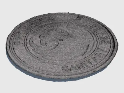 Sanitary Manhole Cover 3D model