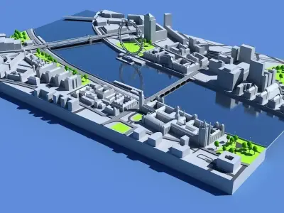 London 3D Map 3D model