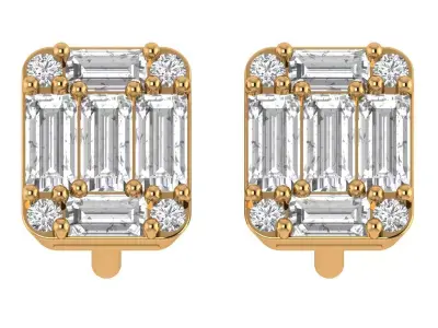 Piecut Earings 3D print model