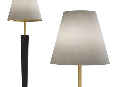 Floor Lamp low poly 3d models collection 10 pieces Low-poly 3D model