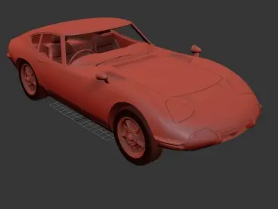 Toyota 2000GT MF10 1967 3D print model