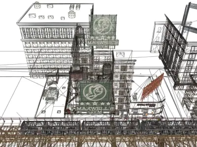 Scene - Rooftop - Exterior 3D model