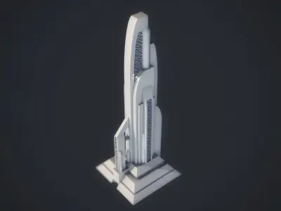 Sci-fi Building 3D print model