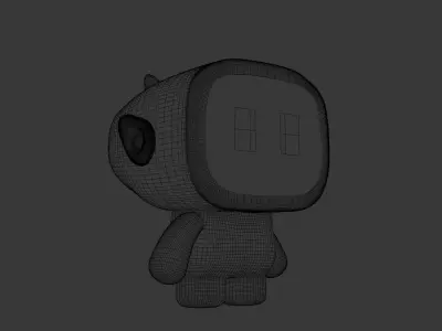 boop mini robot Low-poly 3D model