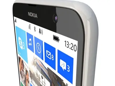 Nokia Lumia 1320 white 3D model