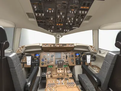  Boeing 757 Cockpit 