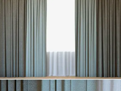 Curtains 62 Curtains with Tulle Backhausen Aphrodite 3D model