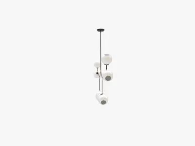 Bobbi CHANDELIER Black 3D model