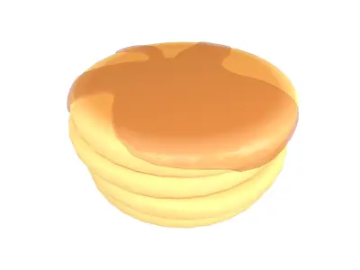 Pancake v1 Pack 01 Low-poly 3D model