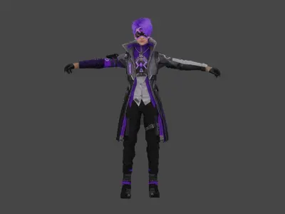 Cyber Rex Low-poly 3D model