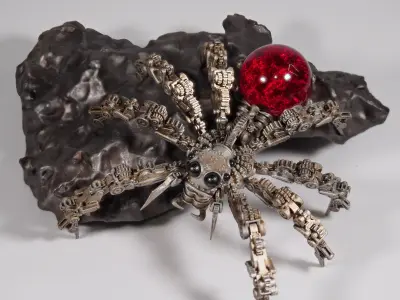 Steampunk Orb Spider 3D print model