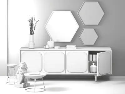 3D Model - Archviz Interior 3D model