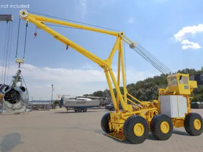  Emergency Heavy Lift Crane Yellow 