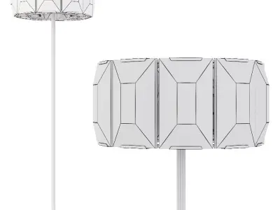 Restoration Hardware HARLOW CRYSTAL FLOOR LAMP Nickel 3D model