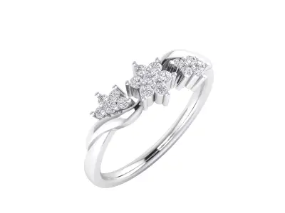  Women Ring Render 3dm STL MTL SLC JCD OBJ FBX Details 3D print model 9
