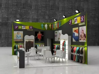 PAMIR Exhibition Stand 3D model
