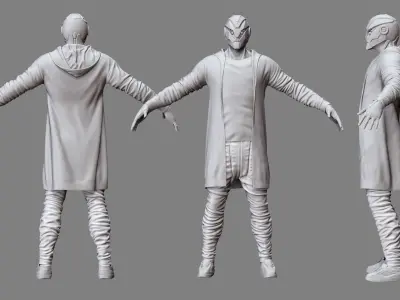 Mech character 3D model