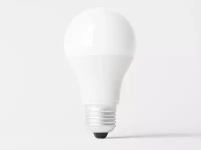 LED bulb Low-poly 3D model