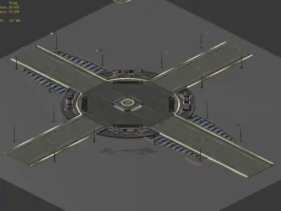 Future World - Crossroads 01 3D model