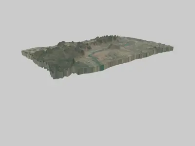 BAMAKO City Low-poly 3D model