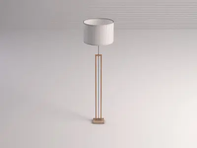 FLOOR LAMP---Plastic lampshade 3D model