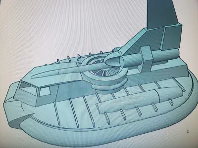 captain scarlet hovercraft  3D print model